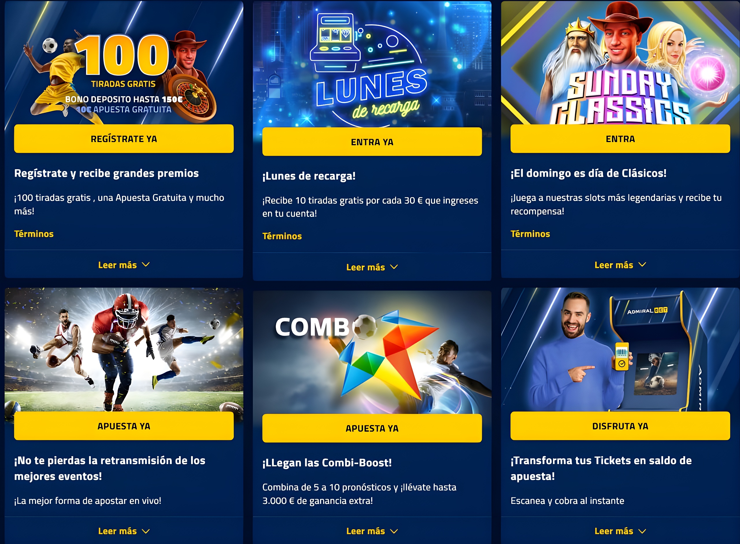 bonos en la AdmiralBet app